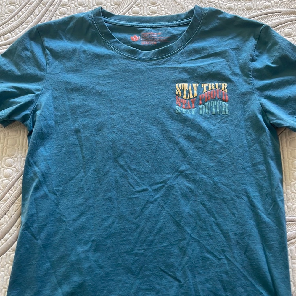 Authentic Dutch Bros T-shirts, a button down and tank tops. Send msg if int.